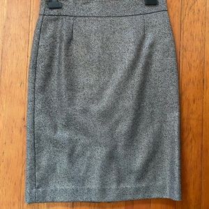 JCrew Silver Pencil Skirt